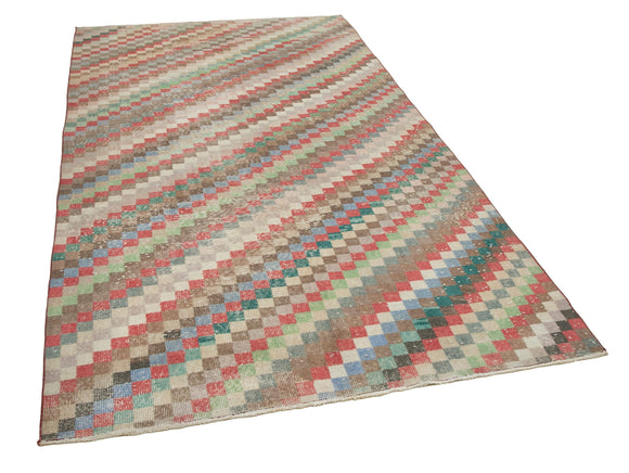5x9 Multicolor Bohemian Rug  - 21804