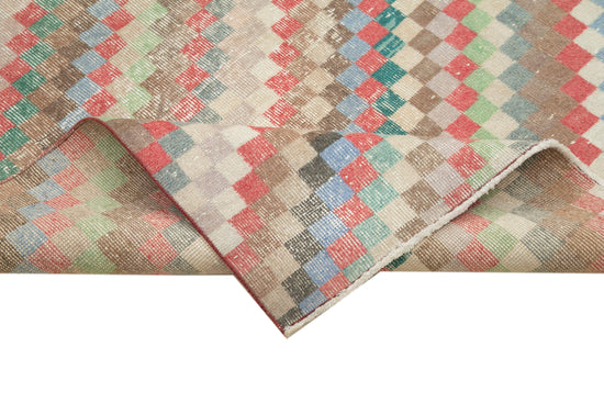 5x9 Multicolor Bohemian Rug  - 21804