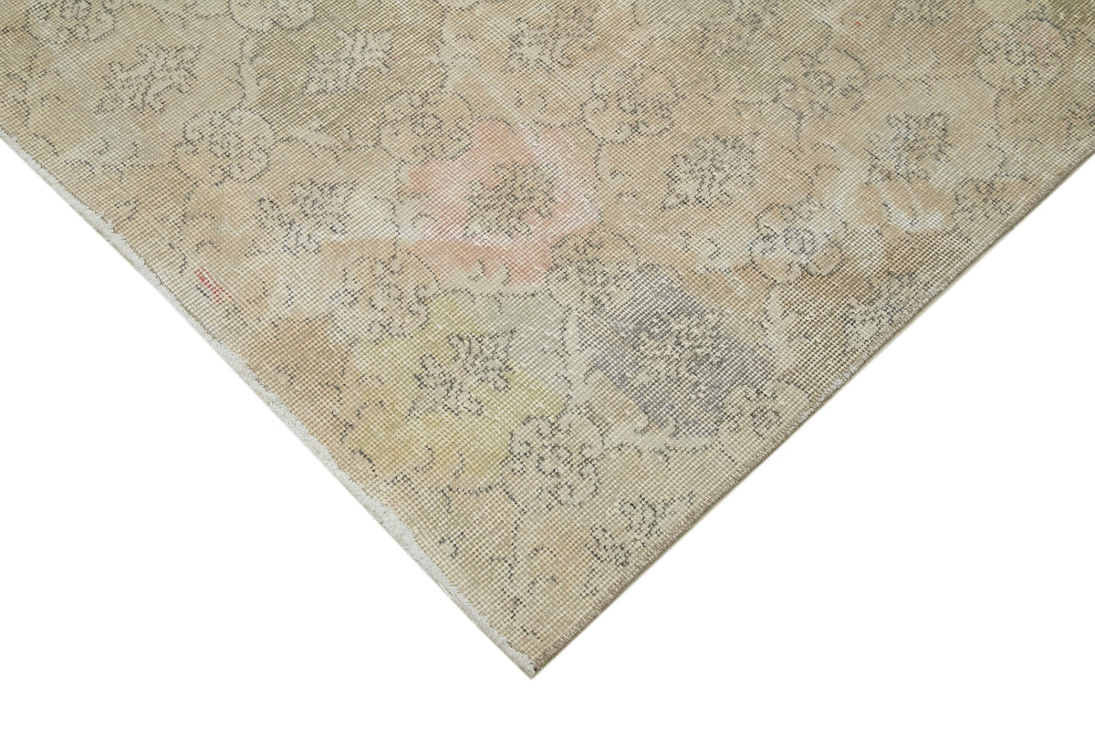 6x8 Beige Vintage Turkish Rug - 21807