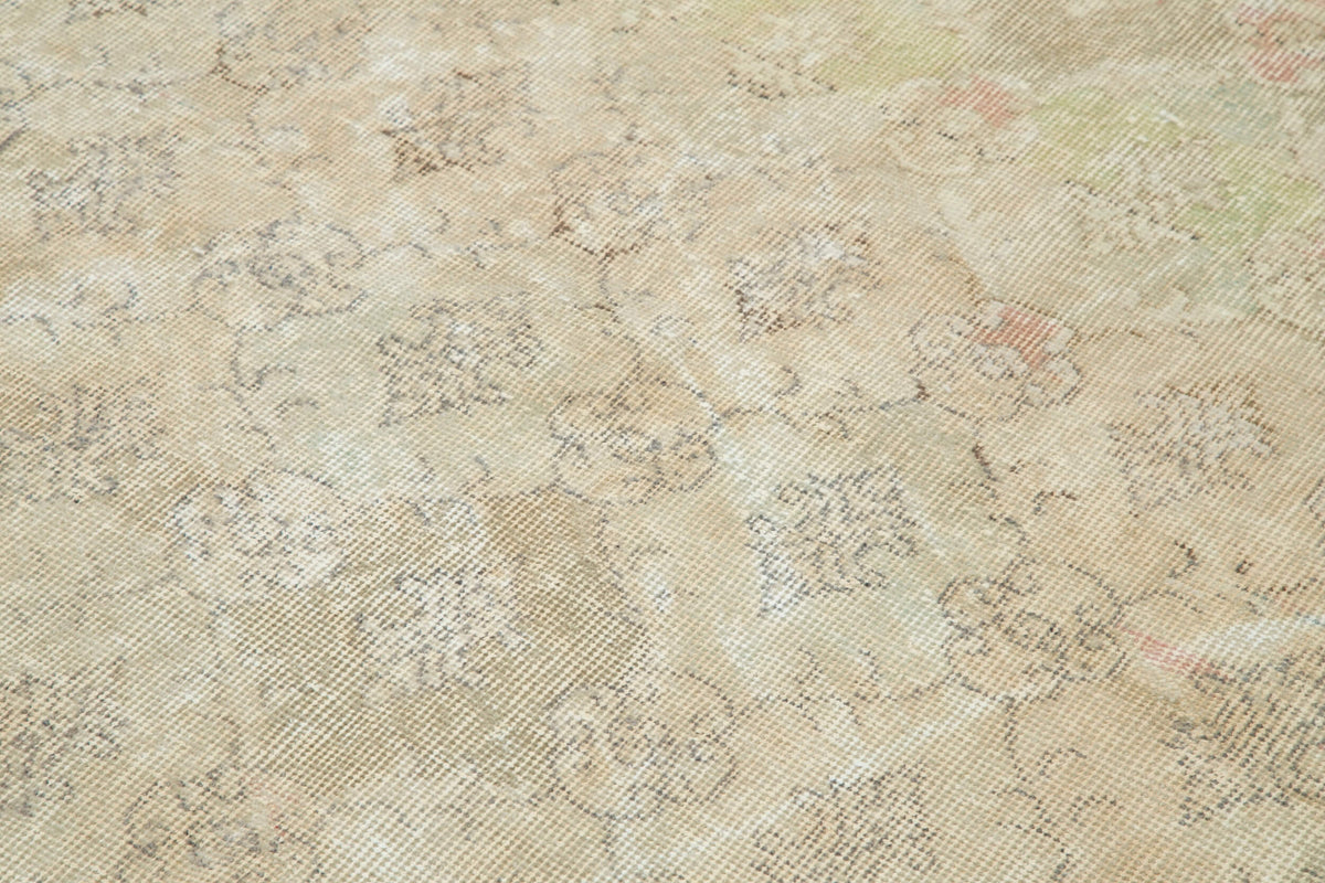 6x8 Beige Vintage Turkish Rug - 21807