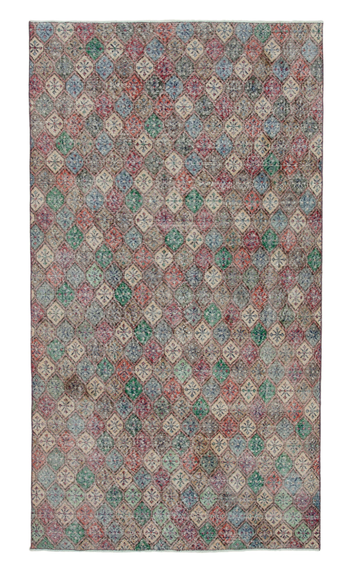 5x9 Multicolor Bohemian Rug  - 21815