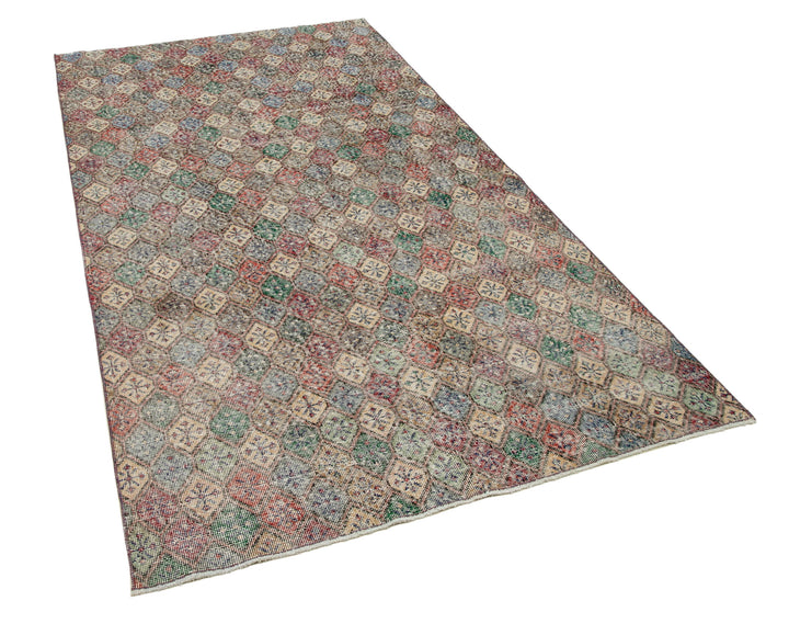 5x9 Multicolor Bohemian Rug  - 21815