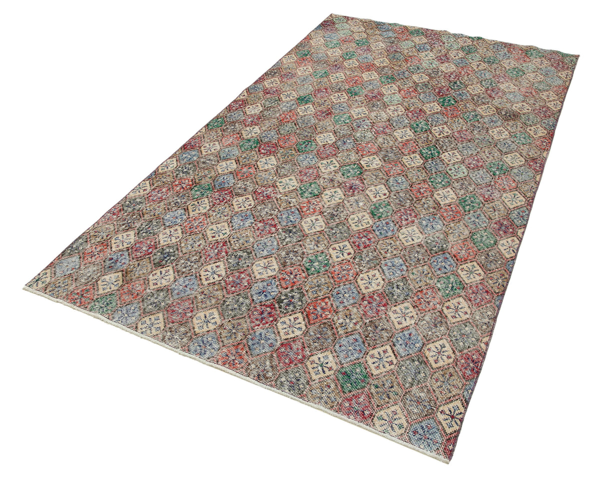5x9 Multicolor Bohemian Rug  - 21815