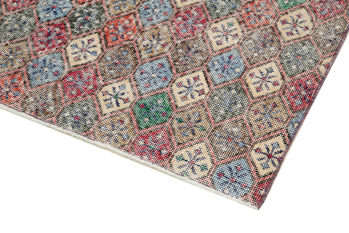 5x9 Multicolor Bohemian Rug  - 21815