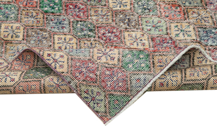 5x9 Multicolor Bohemian Rug  - 21815