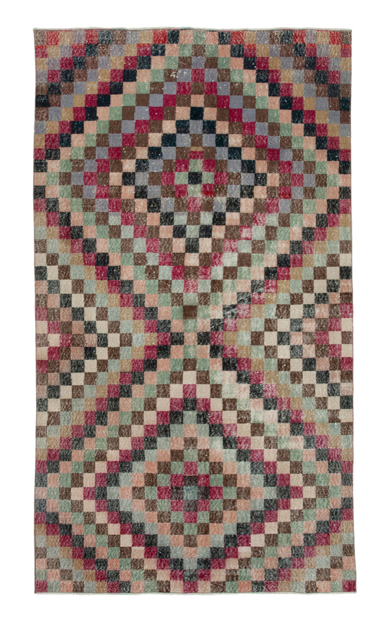 5x9 Red Bohemian Rug  - 21844