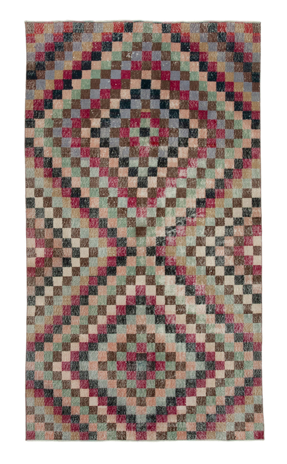 5x9 Red Bohemian Rug  - 21844