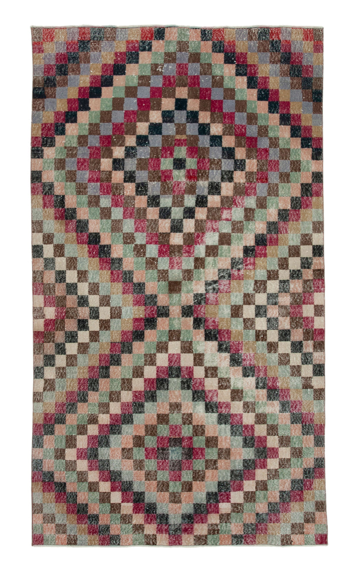 5x9 Red Bohemian Rug  - 21844