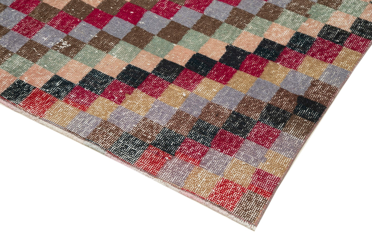 5x9 Red Bohemian Rug  - 21844