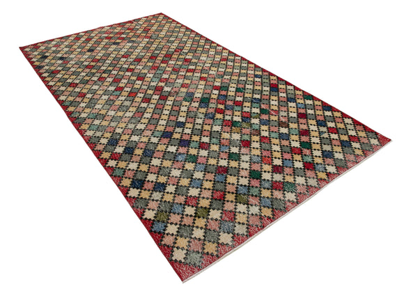 5x10 Multicolor Bohemian Rug  - 21851