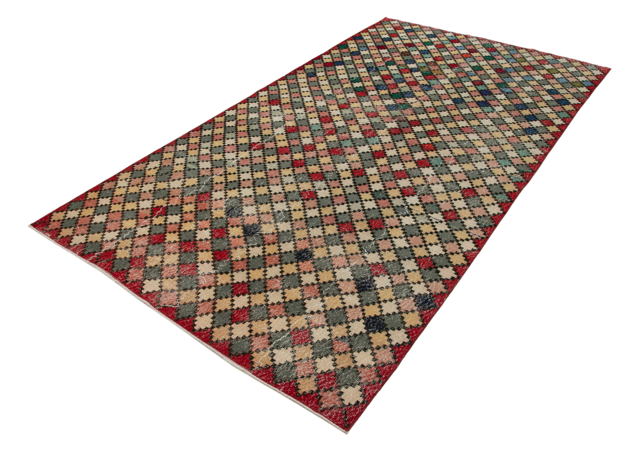 5x10 Multicolor Bohemian Rug  - 21851
