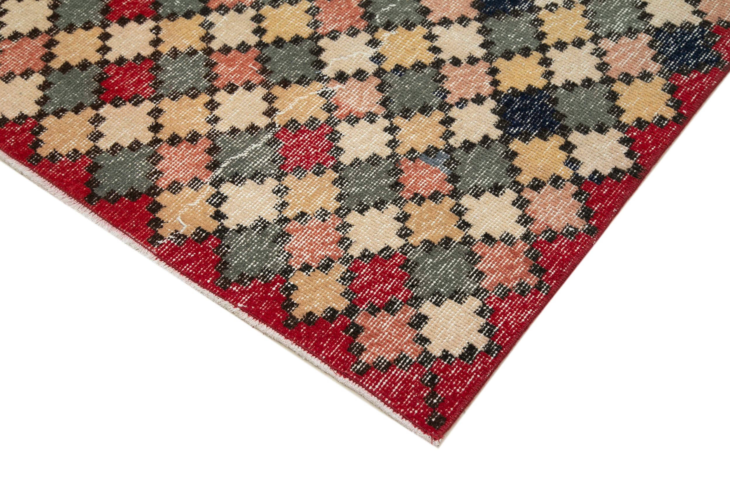 5x10 Multicolor Bohemian Rug  - 21851