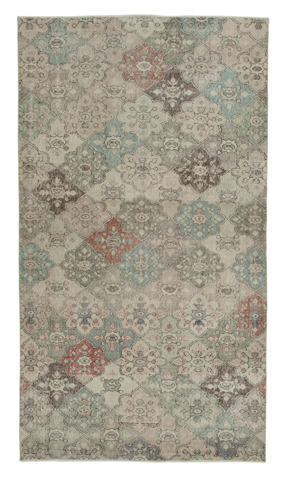 5x9 Beige Bohemian Rug  - 21861