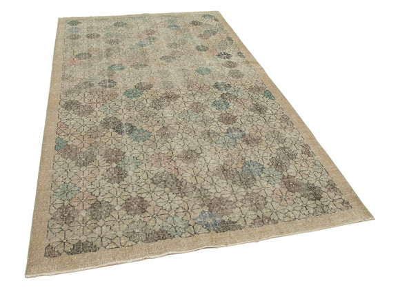 5x9 Beige Bohemian Rug  - 21867