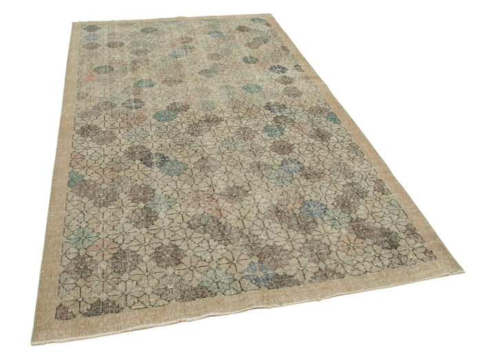 5x9 Beige Bohemian Rug  - 21867