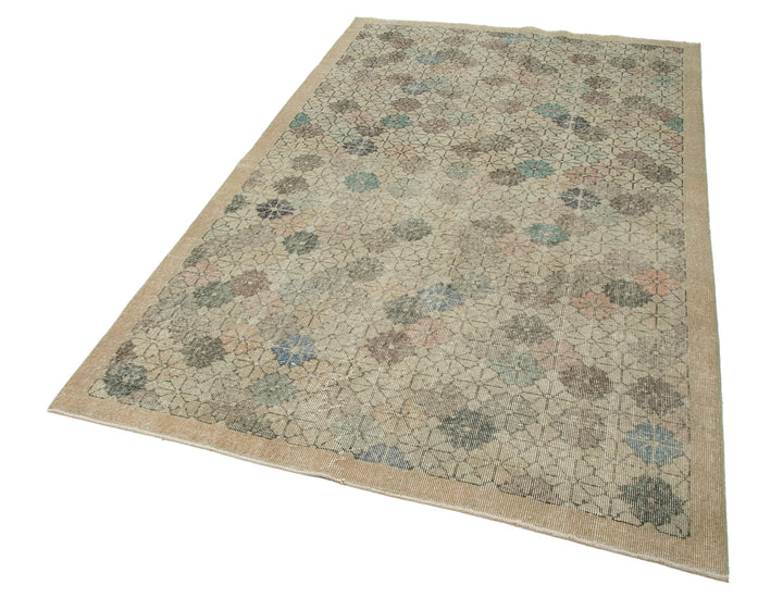 5x9 Beige Bohemian Rug  - 21867