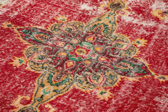 5x9 Red Bohemian Rug  - 21871