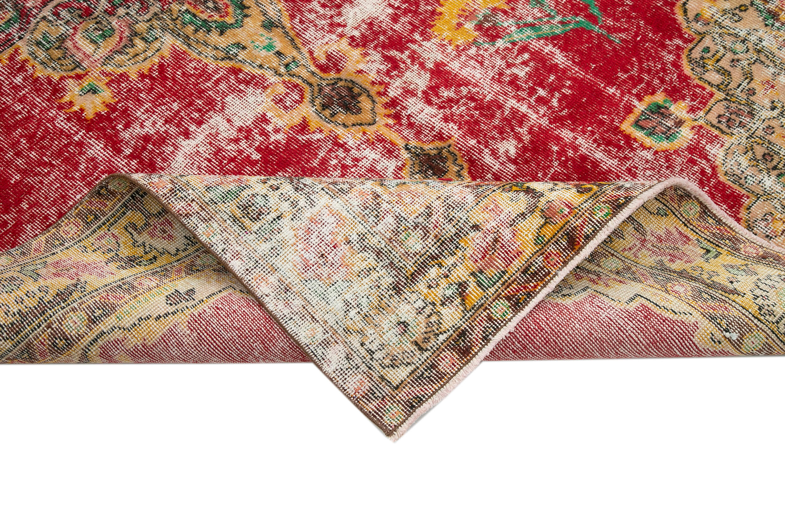5x9 Red Bohemian Rug  - 21871