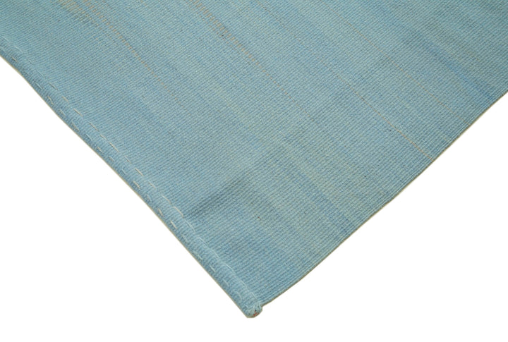 12x15 Blue Contemporary Kilim Rug - 21897