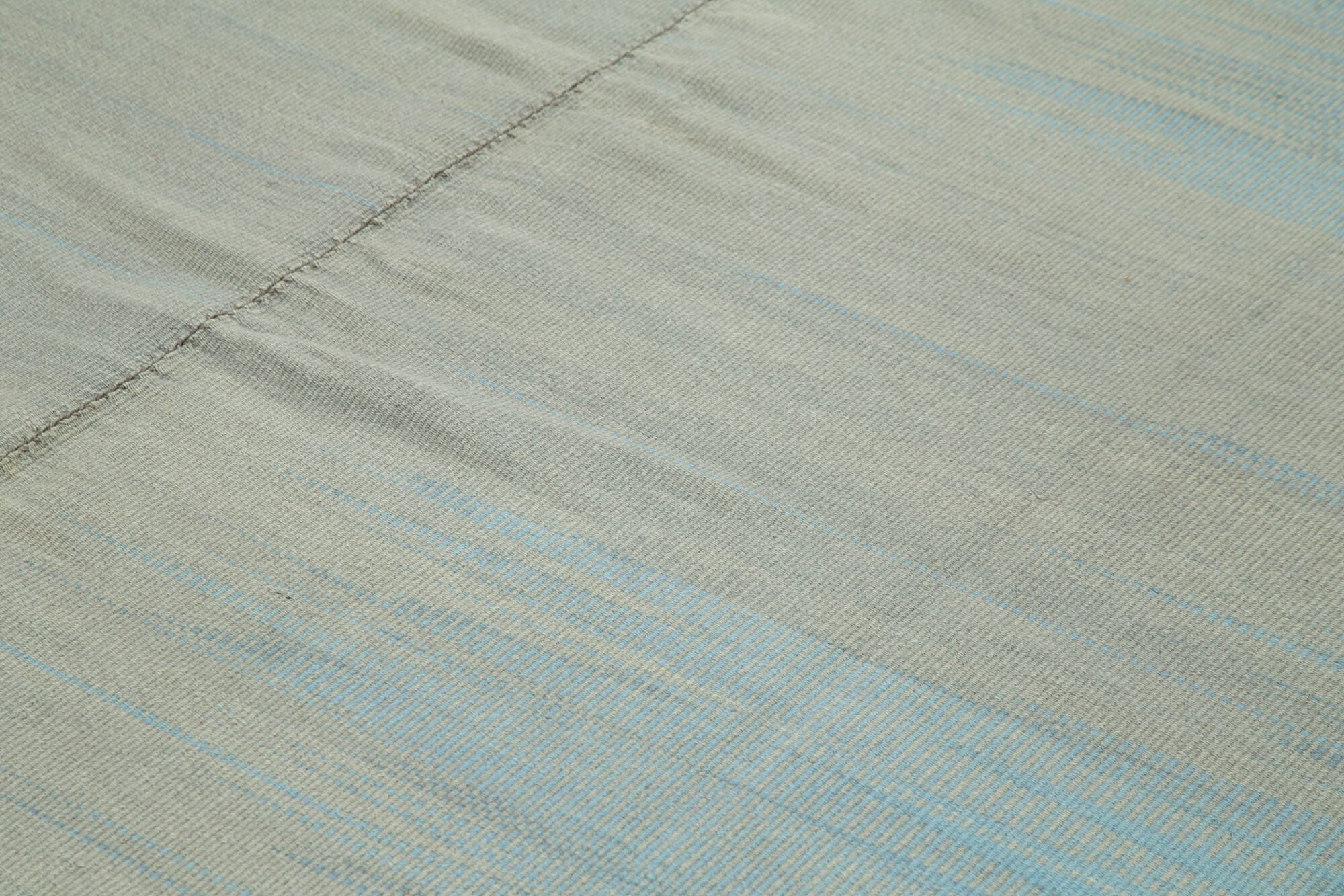 12x15 Blue Contemporary Kilim Rug - 21897