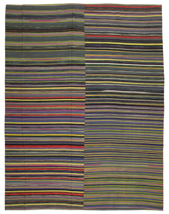 12x16 Multicolor Contemporary Kilim Rug - 21900