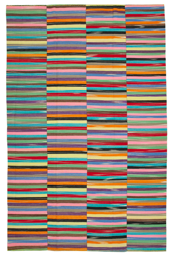 9x14 Multicolor Contemporary Kilim Rug - 21907