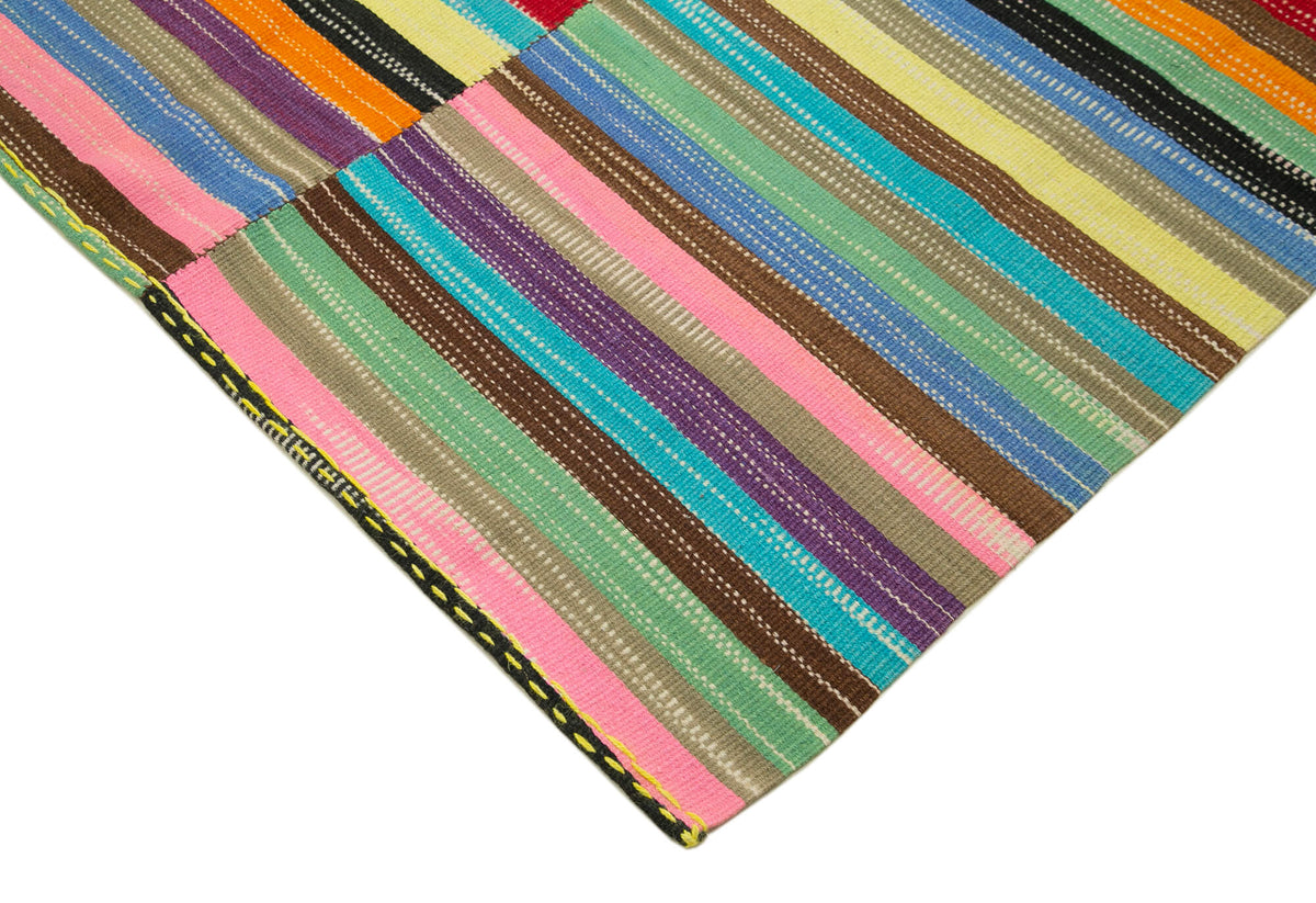 9x14 Multicolor Contemporary Kilim Rug - 21907