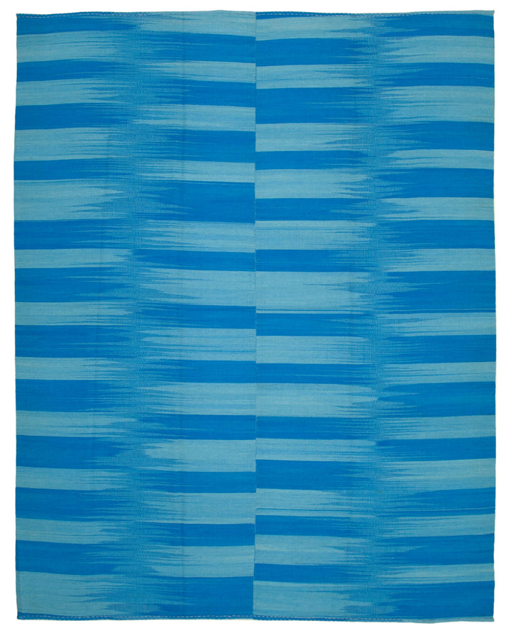 10x13 Blue Contemporary Kilim Rug - 21916