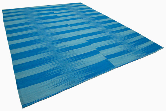 10x13 Blue Contemporary Kilim Rug - 21916