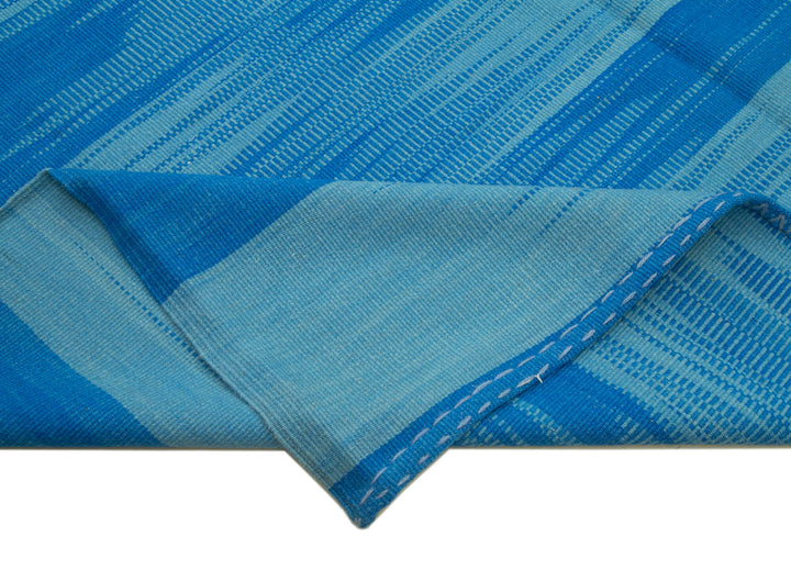 10x13 Blue Contemporary Kilim Rug - 21916