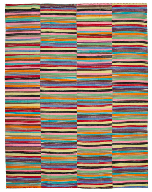 10x13 Multicolor Contemporary Kilim Rug - 21919