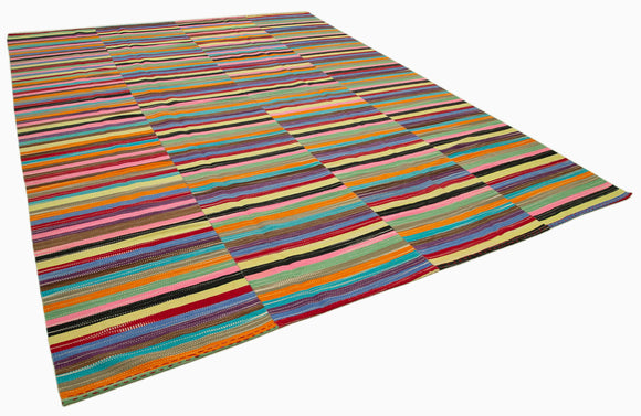 10x13 Multicolor Contemporary Kilim Rug - 21919