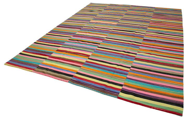 10x13 Multicolor Contemporary Kilim Rug - 21919