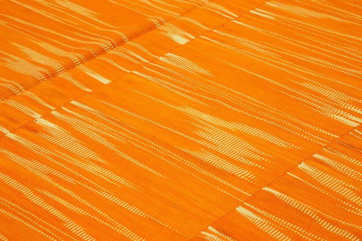 11x13 Orange Contemporary Kilim Rug - 21921