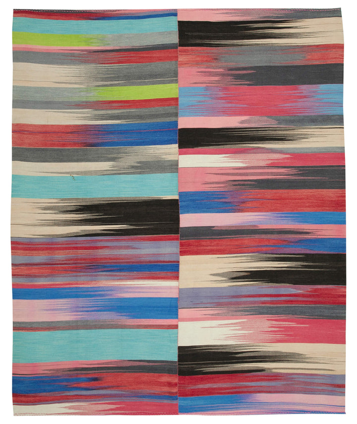 10x12 Multicolor Contemporary Kilim Rug - 21926