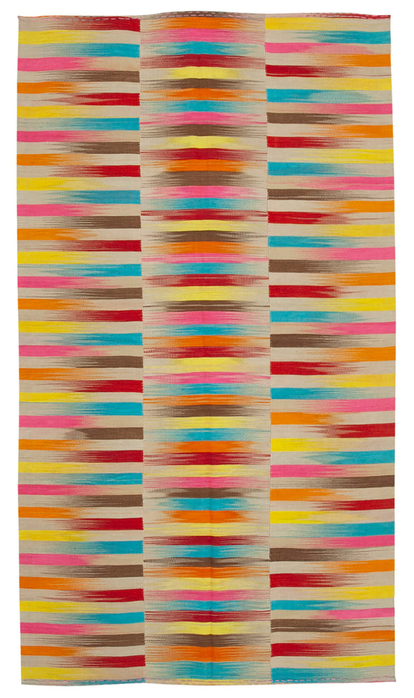 6x12 Multicolor Contemporary Kilim Rug - 21930