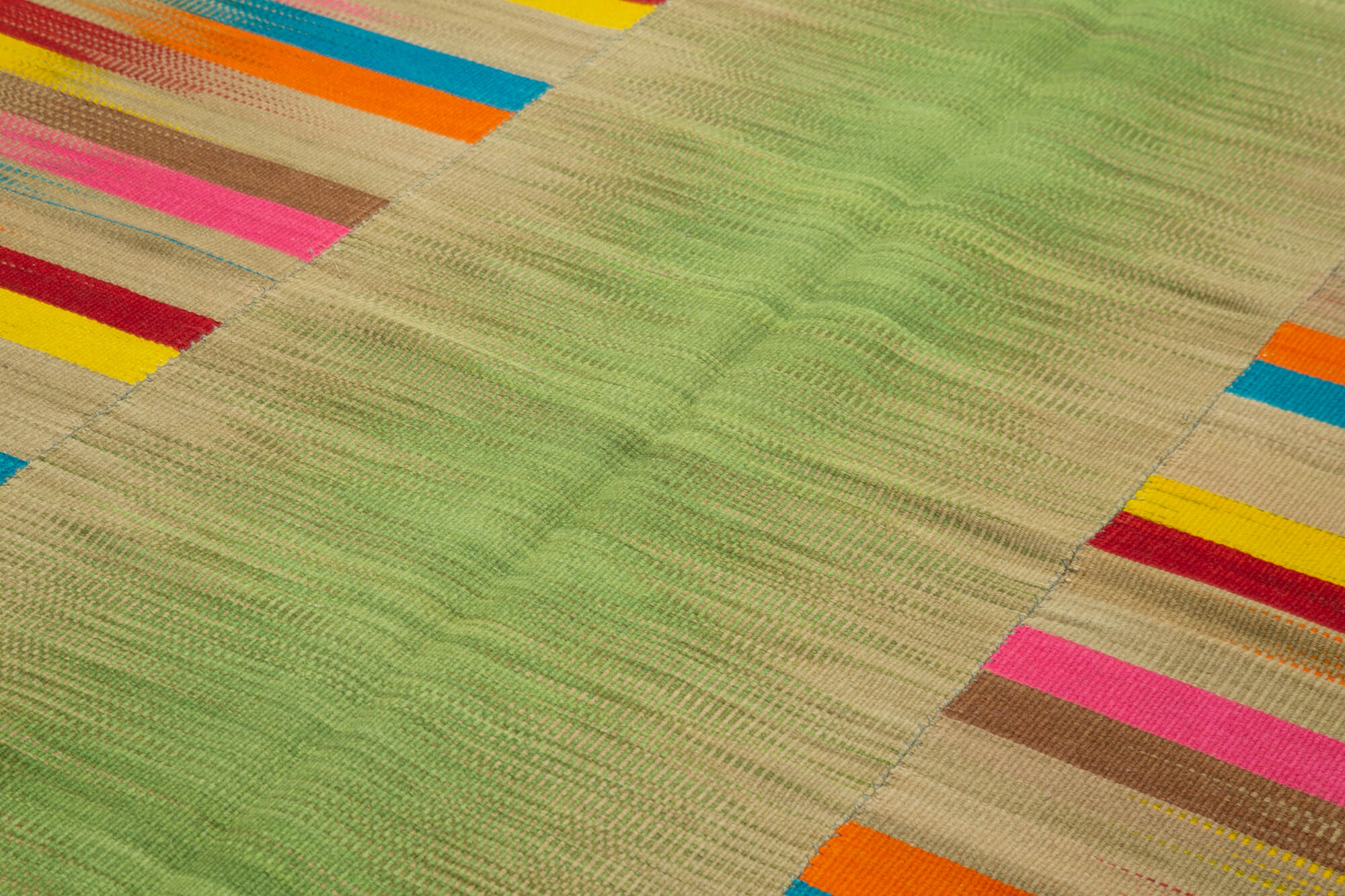 7x11 Multicolor Contemporary Kilim Rug - 21932