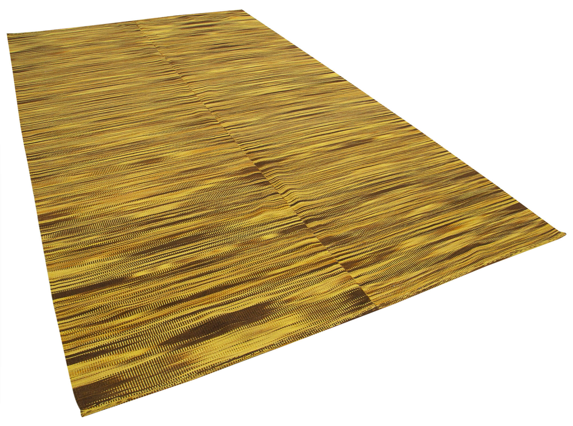7x12 Yellow Contemporary Kilim Rug - 21933