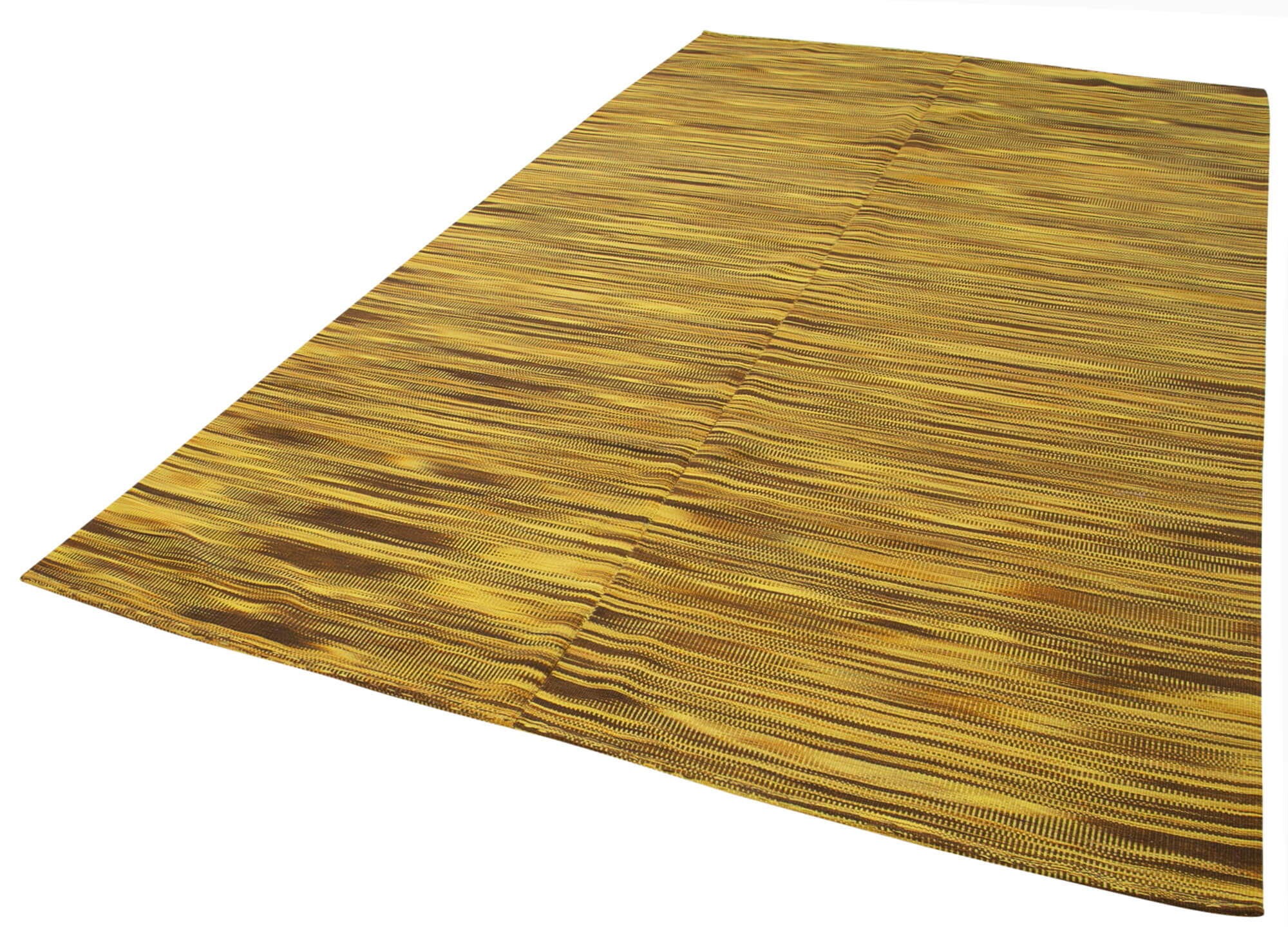 7x12 Yellow Contemporary Kilim Rug - 21933
