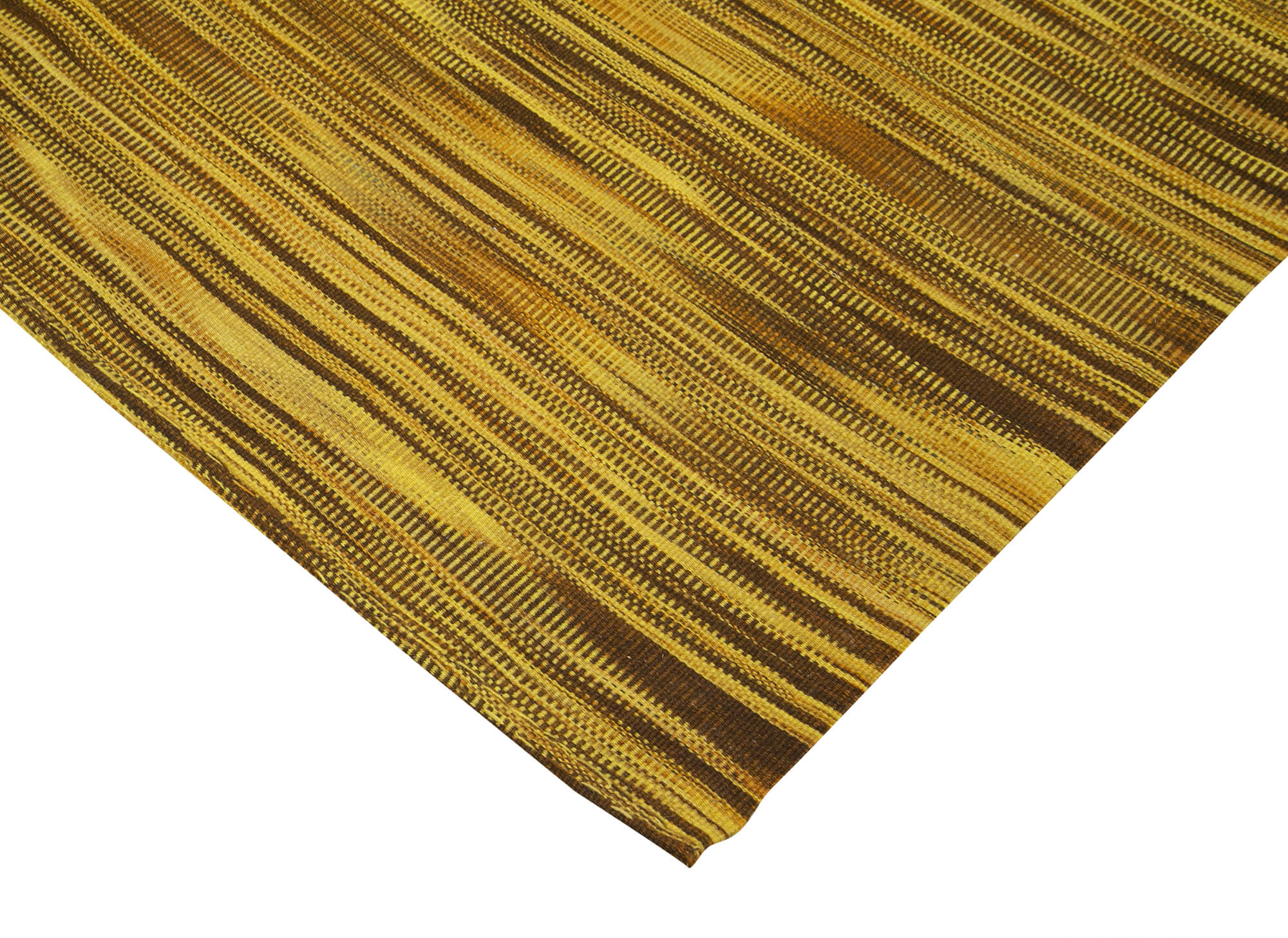 7x12 Yellow Contemporary Kilim Rug - 21933