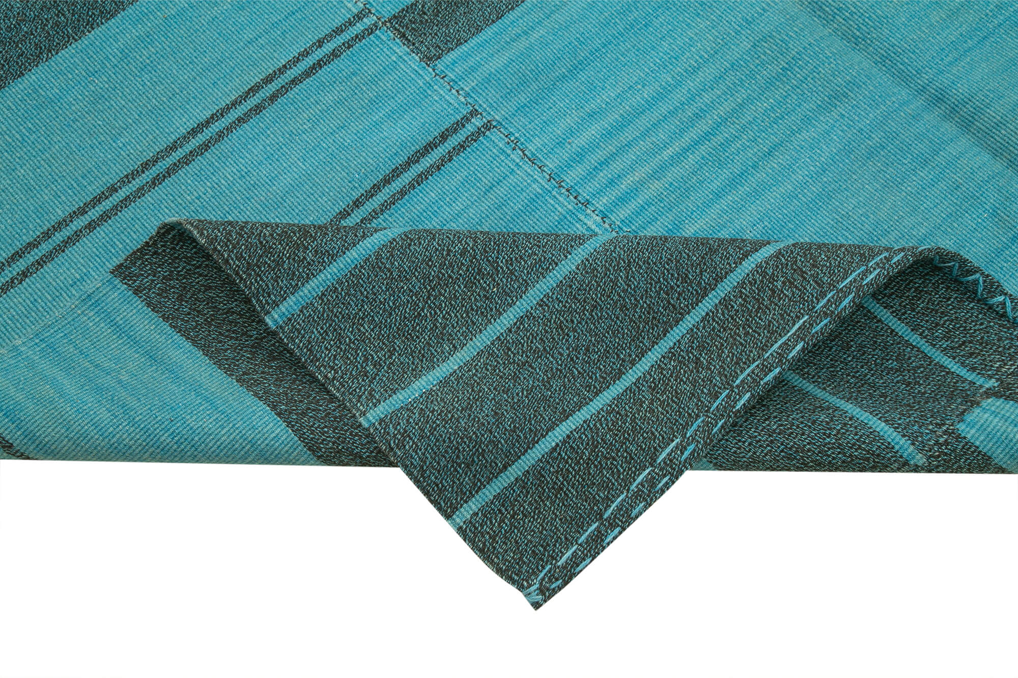 7x12 Turquoise Contemporary Kilim Rug - 21934