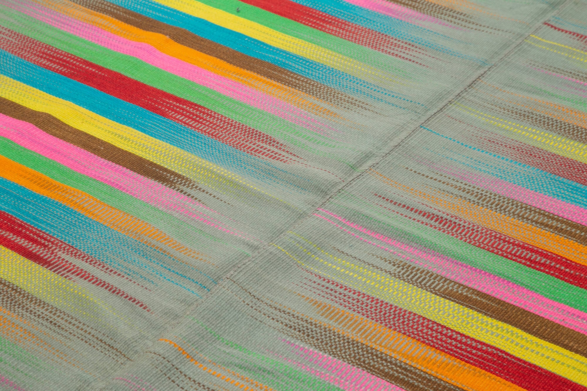 7x10 Multicolor Contemporary Kilim Rug - 21938