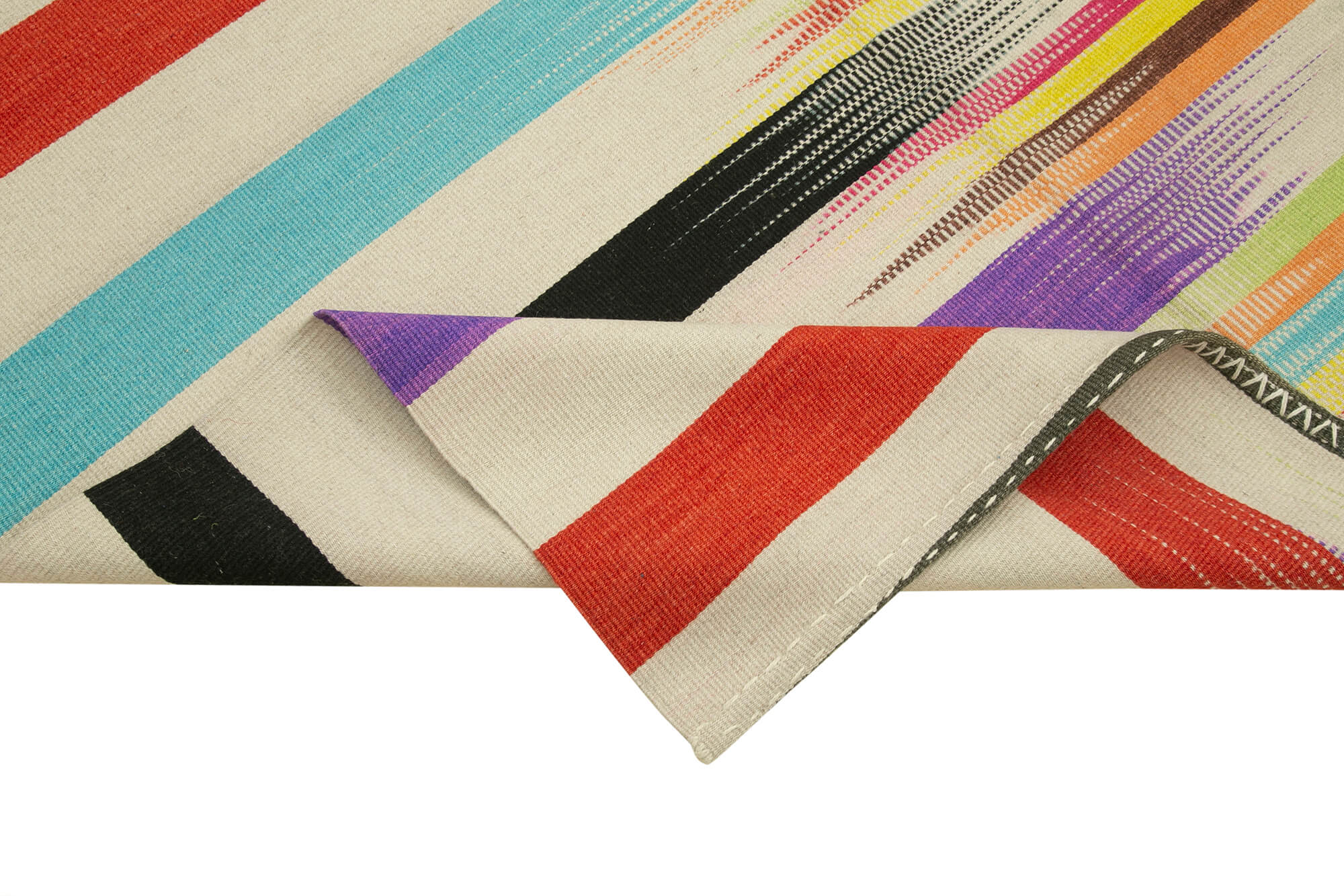 6x9 Multicolor Contemporary Kilim Rug - 21942