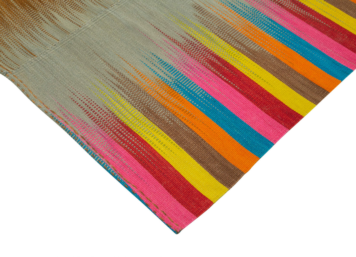 7x10 Multicolor Contemporary Kilim Rug - 21944