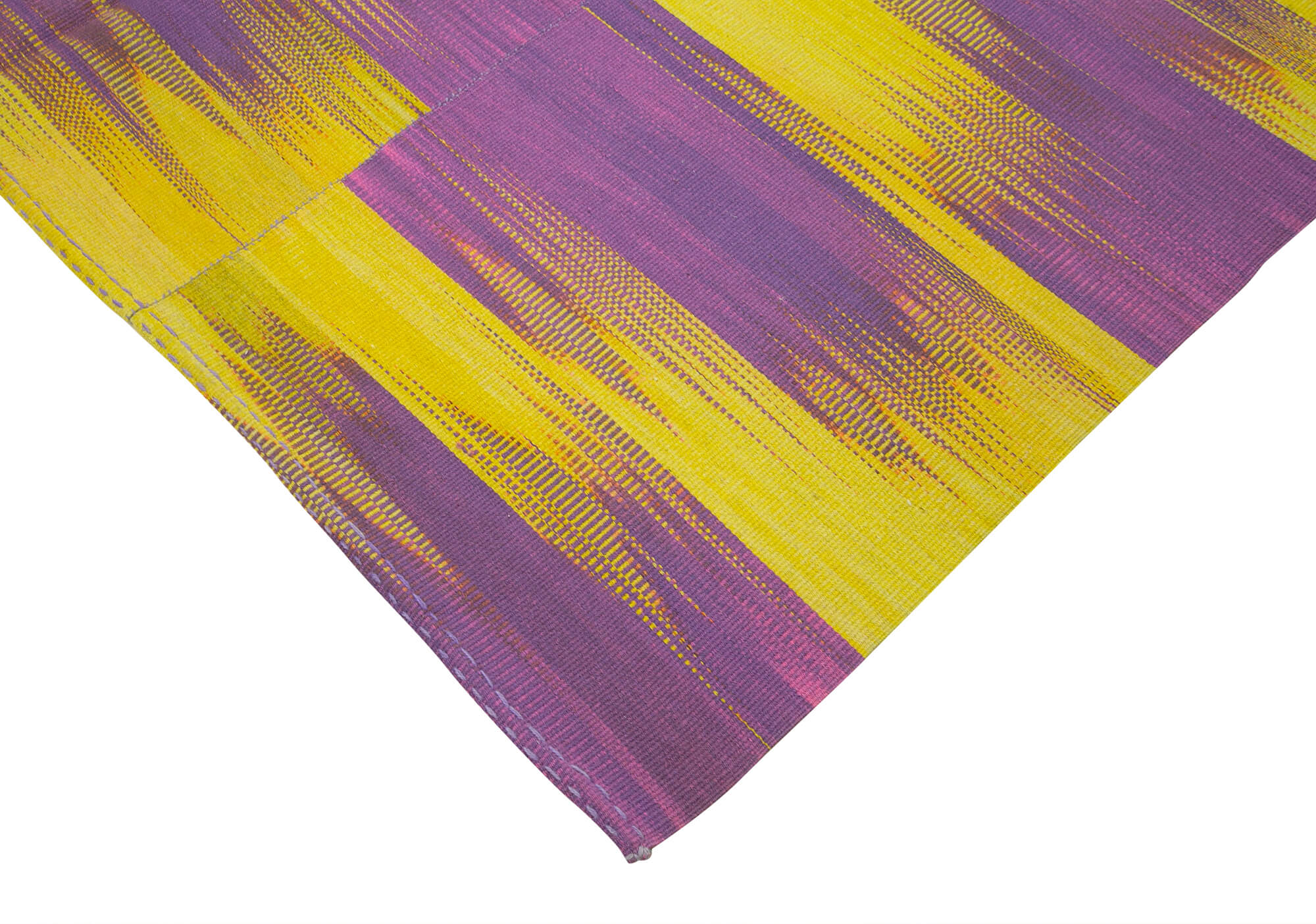 7x9 Purple Contemporary Kilim Rug - 21946