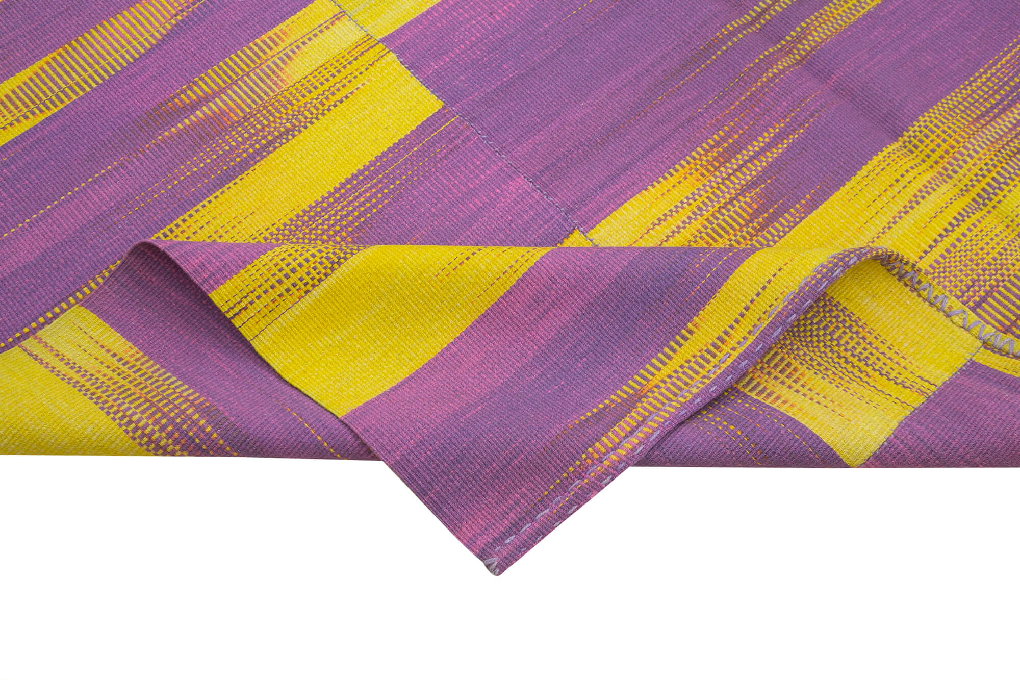 7x9 Purple Contemporary Kilim Rug - 21946