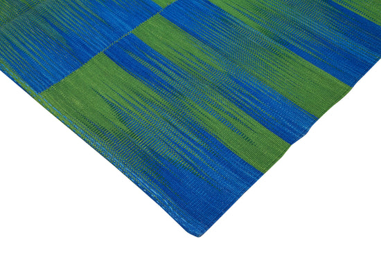 7x8 Blue Contemporary Kilim Rug - 21949