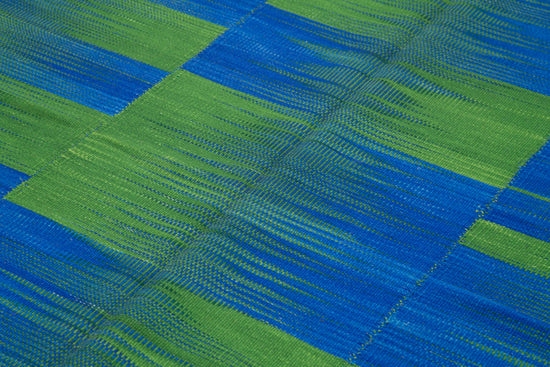 7x8 Blue Contemporary Kilim Rug - 21949