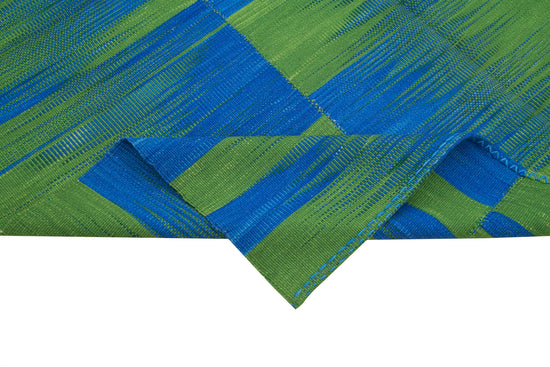 7x8 Blue Contemporary Kilim Rug - 21949