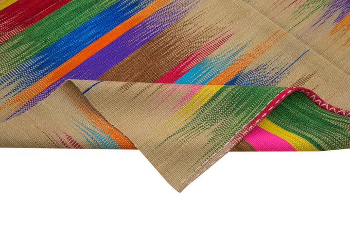 7x9 Multicolor Contemporary Kilim Rug - 21950